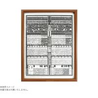 額縁 フレーム 相撲 番付表 木製 壁掛け 縦横兼用 ナチュラル シンプル おしゃれ インテリア プレゼント ギフト 番付表額  ブラウン | 通販奉行