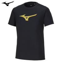 ミズノ（MIZUNO）　Tシャツ（32MAA155）　ブラック×ゴールド　XL | 札所0番 Yahoo!店