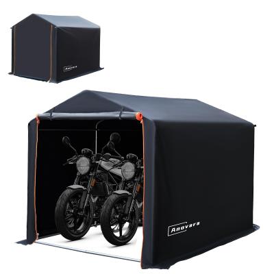 スチールサイクルハウス 頑丈 鋼板 専用エキスパンションボルト付属 【ブラック】 サイクルハウス3台用｜サイクルハウス｜南榮工業株式会社