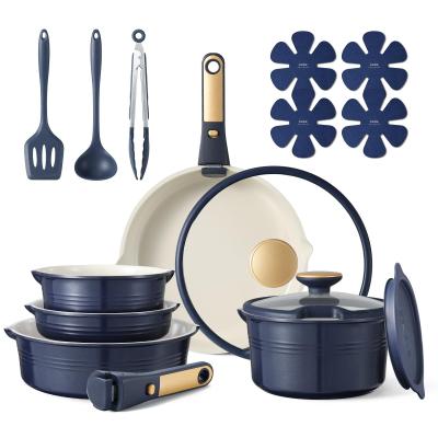★新品未使用★送料込★お買得★カローテフライパン9点セットコバルトブルー Amazon.co.jp: CAROTE カローテ フライパン 鍋 セット 9点 IH&ガス火