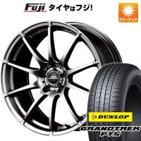 【新品国産5穴114.3車】 夏タイヤ ホイール4本セット 225/60R18 ダンロップ グラントレック PT5 MID シュナイダー スタッグ メタリックグレー 18インチ | フジコーポレーション