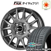 【新品国産4穴100車】 夏タイヤ ホイール4本セット 195/50R16 ミレバー スポーツマクロ MA349（限定） ダンロップ ミスティーレ RC27【限定】 16インチ | フジコーポレーション