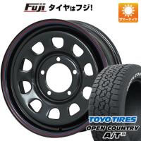 【新品】ジムニーシエラ 夏タイヤ ホイール4本セット 225/70R16 トーヨー オープンカントリー A/T III RBL モリタ デイトナズ ブラック 16インチ | フジコーポレーション