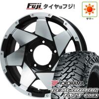 【新品】ジムニーシエラ 夏タイヤ ホイール4本セット 225/70R16 ヨコハマ ジオランダー M/T G003 レアマイスター LMG shuriken ブラックポリッシュ 16インチ | フジコーポレーション