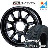 【新品】ジムニー オールシーズンタイヤ ホイール4本セット 175/80R16 グリップマックス シュアグリップA/S ナノ(限定) クロスフィールド アルファ 16インチ | フジコーポレーション