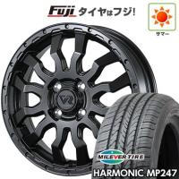 【新品 軽自動車】 夏タイヤ ホイール4本セット 165/55R14 ミレバー ハーモニック MP247(限定) トピー ヴァブロ RR-01 14インチ | フジコーポレーション