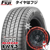 【新品】プラド スタッドレスタイヤ ホイール4本セット 265/60R18 ブリヂストン ブリザック VRX3 レアマイスター LMG DS-10 マットブラック/レッドリム 18インチ | フジコーポレーション