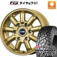 【新品】キャラバン 夏タイヤ ホイール4本セット 215/65R16 109/107Q ヨコハマ ジオランダー X-AT G016 OWL レアマイスター LMG MOS-9(ゴールド) 16インチ | フジコーポレーション