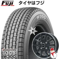 【新品 軽自動車】軽トラ 軽バン スタッドレスタイヤ ホイール4本セット 145/80R12 80/78N ブリヂストン W300(限定) ブランドル N52B 12インチ | フジコーポレーション