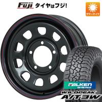 【新品】ジムニー 夏タイヤ ホイール4本セット 175/80R16 ファルケン ワイルドピーク A/T3W モリタ デイトナズ ブラック 16インチ | フジ スペシャルセレクション