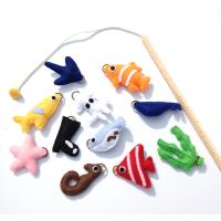 フェルト　魚釣りセット　ままごと　子供　おもちゃ 