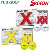 DUNLOP ダンロップ SRIXON X3 スリクソン エックススリー ゴルフボール 1ダース 2022年モデル | フジゴルフヤフー店