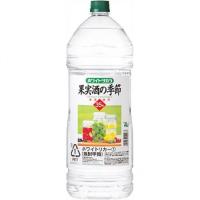 宝(タカラ)酒造 ホワイトタカラ 果実酒の季節 エコペット 4000ml（ホワイトリカー 梅酒づくりに ）※4本まで1個口で発送可能 ホワイトデー ギフト 御祝 熨斗 | 業務用酒販 ふじまつ ヤフー店