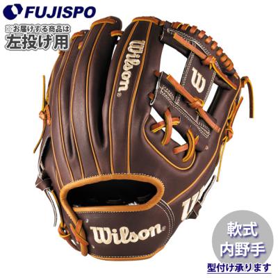 【美品】Wilson ウィルソン 左 外野用 軟式グローブ ブラウン Wilson (ウィルソン) 軟式グローブ 約29cm ブラウン タグ付き