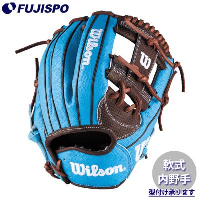 [美品] Wilson 野球用グローブ ネイビー Wilson Staff 軟式グローブ（色：ネイビー系）｜グローブ｜野球