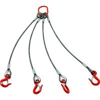 ＴＲＵＳＣＯ　４本吊りアルミロックスリング　フック付き　６ｍｍＸ１．５ｍ　　TWEL-4P-6S1.5　160-6399 | Fukudakk.Net