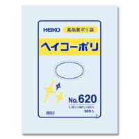 ヘイコー ポリ袋 厚手 ひも無し 460x600mm 規格袋 透明 0.06mm厚 No.620 50枚 #006621000 | 袋の王国