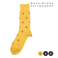 福助 公式 MACKINTOSH PHILOSOPHY(マッキントッシュ フィロソフィー) ： コーギー柄 ソックス クルー丈 (2M390) 紳士 男性 フクスケ fukuske | 福助公式オンラインストア