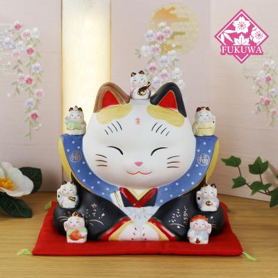 陶器 招き猫 置物 福よ来い　高さ約34cm レトロな工芸品　コレクション 福和工芸 - 招き猫｜Yahoo!ショッピング