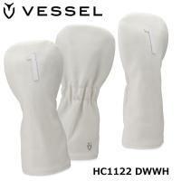 ベゼル HC1122 レザー ヘッドカバー ナンバー ドライバー用  ホワイト VESSEL Leather head cover Number　即納 | フルショット Yahoo!店