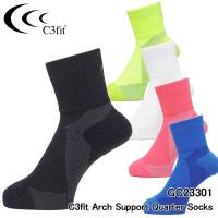 シースリーフィット ゴールドウイン GC23301 アーチサポート クォーターソックス（ユニセックス）C3fit Arch Support Quarter Socks Goldwin 20p | フルショット Yahoo!店