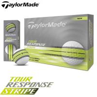 テーラーメイド ツアーレスポンス ストライプ ゴルフボール 1ダース（12球入り） イエロー 日本正規品 TOUR RESPONSE STRIPE YLW 2025 即納 | フルショット Yahoo!店