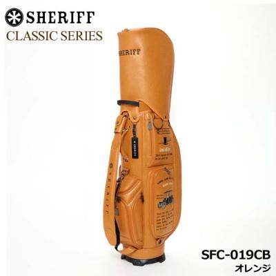 新品SHERIFFアメリカンカジュアルゴルフバッグ　フードカバー、ヘッドカバー付 SHERIFF キャディバッグ｜ゴルフ用バッグ｜ゴルフ｜スポーツ おすすめ