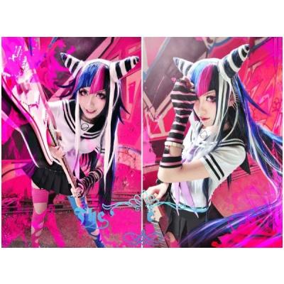 ダンガンロンパ スーダン 澪田唯吹 コスプレ 衣装 ウィッグ付き