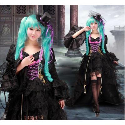 初音ミク ウィッグ 黒(コスプレ衣装)の商品一覧 | 楽器、手芸 初音ミク ウィッグ 黒(コスプレ衣装)の商品一覧 | 楽器、手芸