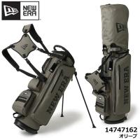 新品★ニューエラ★NEW ERA★スタンド キャディバッグ★ベーシック ポーチ付き★9型 3kg★【14747162】オリーブ | フルショット守山店