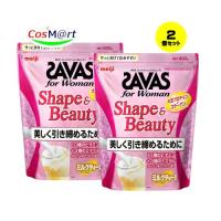 【2個セット】 明治 ザバス(SAVAS) for Woman シェイプ&amp;ビューティ ミルクティー風味 900g (4902777308609-2) | CosM@rt
