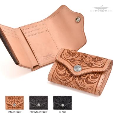 極美品✨FUNNY WESTERN GEAR 三つ折り財布　コンパクトウォレット 極美品✨FUNNY WESTERN GEAR 三つ折り財布 コンパクトウォレット