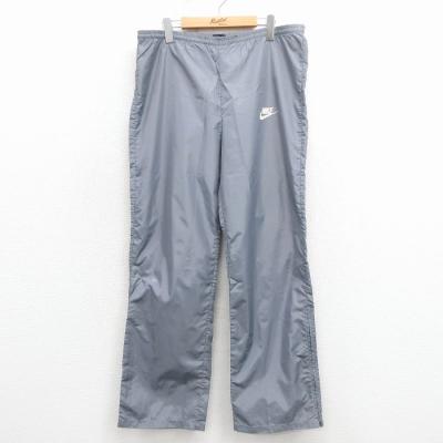 W34/古着 ナイキ NIKE パンツ メンズ 80年代 80s ワンポイントロゴ グレー【spe】 26jan24 NIKE（ナイキ） W34/古着 パンツ メンズ 80年代 80s ワンポイントロゴ
