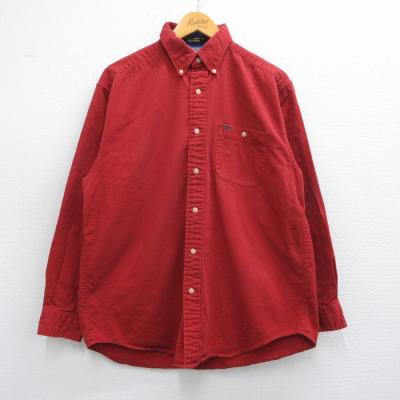 新品未使用品　日本製　赤の長袖ボタン付きシャツ 楽天市場】赤シャツ（スタイル（えり）ボタンダウン）の通販