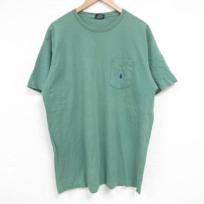 XXL RRL ダブルアールエル ラルフローレン 半袖厚手Tシャツ グリーン