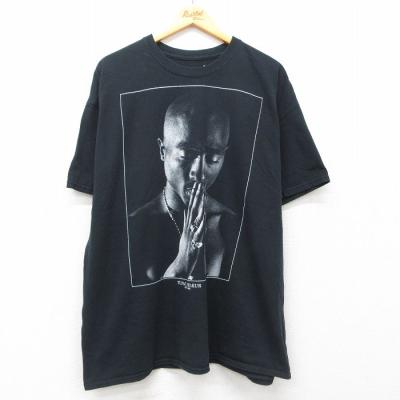 希少 2PAC Tシャツ XL ビッグロゴ 黒 BLACK 2パック ② 送料無料 L 00s TUPAC NOTORIOUS BIG Tシャツ 2PAC ビギー
