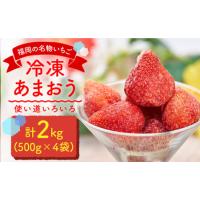 ふるさと納税 福岡産 冷凍 あまおう 500g×4袋＜南国フルーツ株式会社＞ 那珂川市 いちご フルーツ くだもの 果物 あまおう 九州産 苺 国.. 福岡県那珂川市 | ふるなび(ふるさと納税)