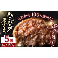 ふるさと納税 あか牛100％ ハンバーグ ステーキ 150g×5パック 計750g 熊本県産ハンバーグ ジューシーハンバーグ 本気のハンバーグ 熊本ハン.. 熊本県山都町 | ふるなび(ふるさと納税)