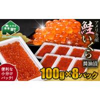 ふるさと納税 鮭 いくら 小分け 800g（100g×8）アメリカ産 ＜海鮮問屋　株式会社　瑞宝＞  mr1-1237 北海道森町 | ふるなび(ふるさと納税)