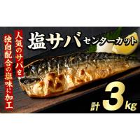 ふるさと納税 塩サバ センターカット(計3kg) サバ 塩さば 塩鯖 おかず おつまみ 惣菜 焼き魚 切り身 リピート 加熱調理 塩味 魚介類 海産物 .. 鹿児島県阿久根市 | ふるなび(ふるさと納税)