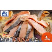 ふるさと納税 網走産【訳あり】秋鮭切身 骨なし  3kg  ABBI002 北海道網走市 | ふるなび(ふるさと納税)