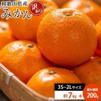 ふるさと納税 和歌山県産 糖度 9.5度 以上 訳あり みかん 7kg 傷み補償＋200g 3S 〜 2Lサイズ混合【NY6】 和歌山県海南市 | ふるなび(ふるさと納税)