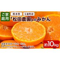 ふるさと納税 果物類 みかん 熊本県 玉東町 みかん ご家庭用『松田農園』ご家庭用みかん 約10kg(S-2Lサイズ) たっぷり 日付指定不可 予約受付中 フルーツ 秋 … | ふるさとチョイス
