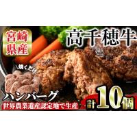 ふるさと納税 牛肉 ハンバーグ 宮崎県 日之影町 高千穂牛 ハンバーグ(計10個・2個×5P)国産 宮崎県産 宮崎牛 牛肉 ハンバーグ 焼くだけ 便利 霜降り A4 和牛 … | ふるさとチョイス