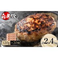 ふるさと納税 北海道 白老町 北海道産 白老豚 ハンバーグ 120ｇ×20個セット | ふるさとチョイス