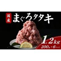 ふるさと納税 マグロ 三重県 松阪市 国産まぐろタタキ 1.2kg ( 200g×6パック ) ( まぐろ マグロ 鮪 タタキ マグロタタキ ネギトロ ねぎとろ丼 小分け 便利 冷… | ふるさとチョイス