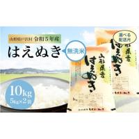 ふるさと納税 山形県 戸沢村 令和5年産 山形県戸沢村 厳選 はえぬき 【無洗米】 10kg（5kg×2袋） ＜配送時期指定可＞ | ふるさとチョイス