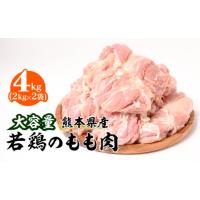 ふるさと納税 熊本県 八代市 大容量 熊本県産 若鶏のもも肉 合計4kg（2kg×2袋）鶏肉 | ふるさとチョイス
