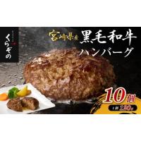 ふるさと納税 牛肉 ハンバーグ 宮崎県 小林市  宮崎県産黒毛和牛100％ 黒毛和牛専門店の贅沢ハンバーグ（計10個）（ふるさと納税 訳あり 国産 牛肉 黒毛和牛 … | ふるさとチョイス
