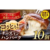 ふるさと納税 肉 ハンバーグ 熊本県 玉東町 ハンバーグ チーズインハンバーグ 10個 湯せん で 温めるだけ デミグラス 《30日以内に出荷予定(土日祝除く)》 簡… | ふるさとチョイス